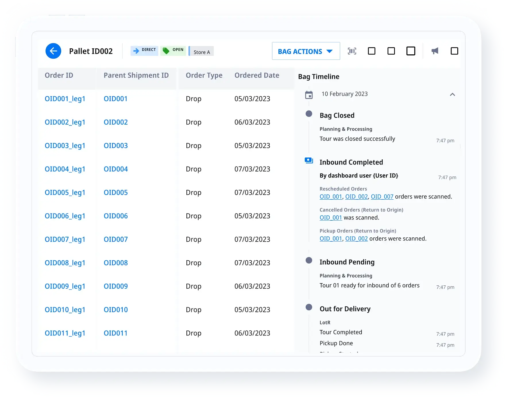 Hub Operations Screenshot
