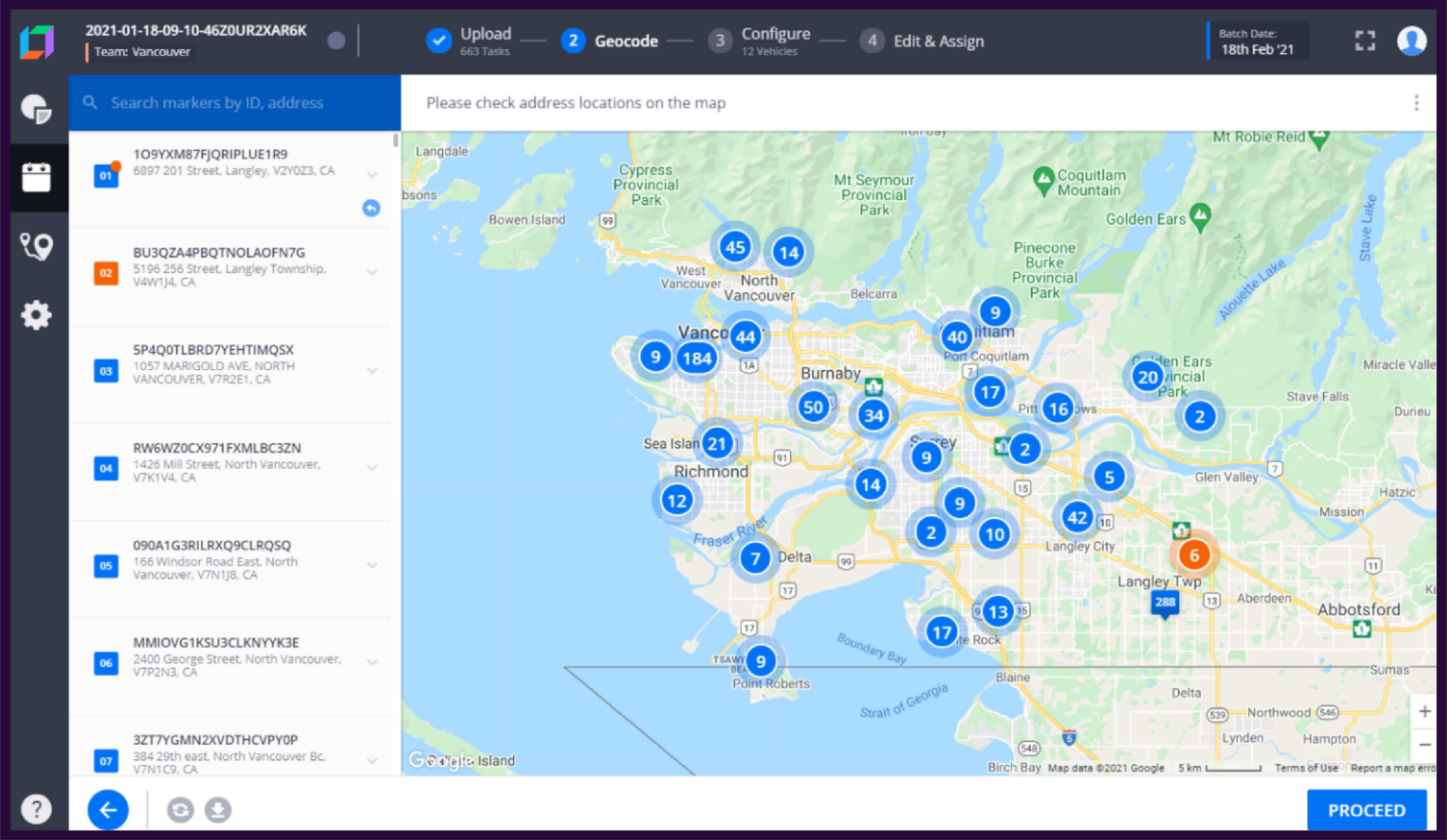 Locus’ proprietary geocoding engine